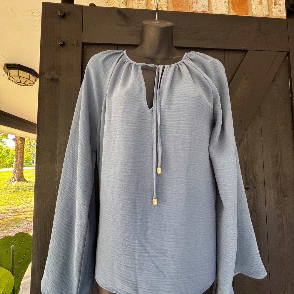 Michael Kors Light Blue Blouse